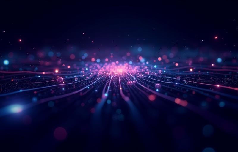 Abstract visualization representing AI and data